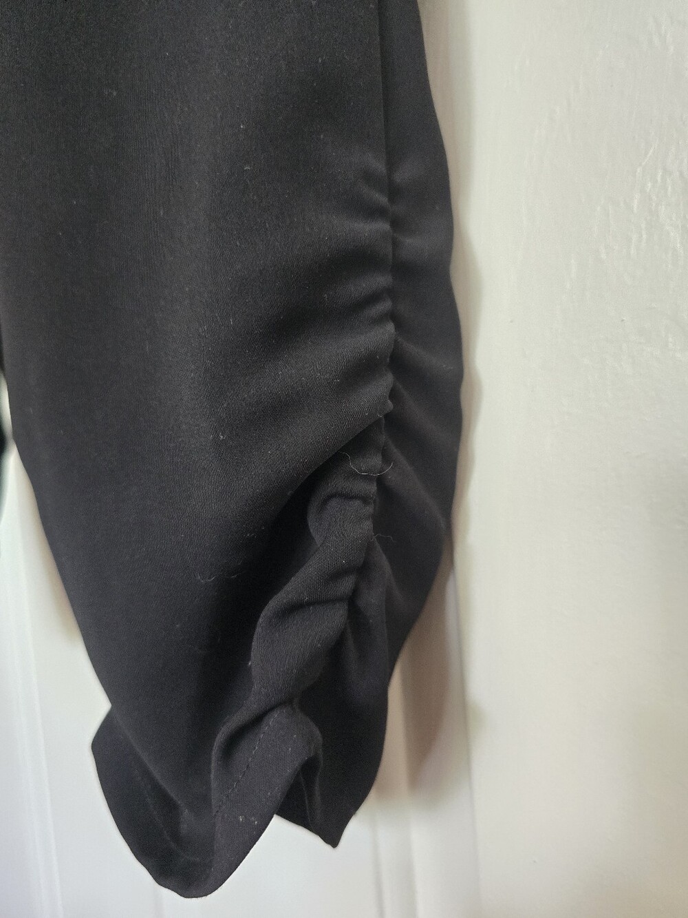 Parker Black Ruffled One-Shoulder Jumpsuit, Size 6 - Picture 8 of 8